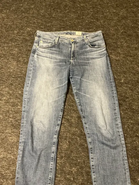 ADRIANO GOLDSCHMIED Straight Leg Lauren Cropped Jeans Womens Size 31 Blue