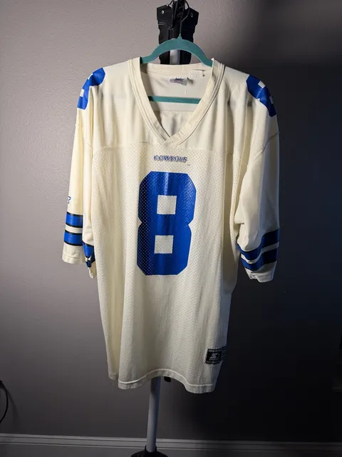 Starter Dallas Cowboys Troy Aikman #8 Jersey Size 52/XL White 1995