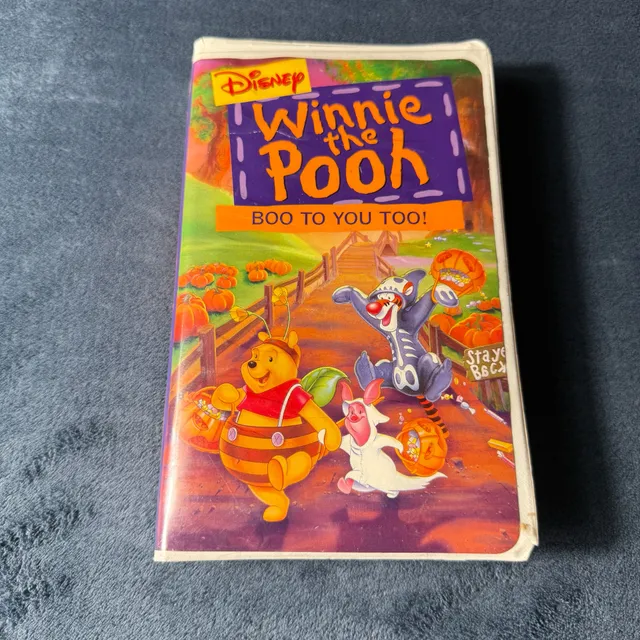 Disney Winnie the Pooh Boo To You Too! VHS Tape