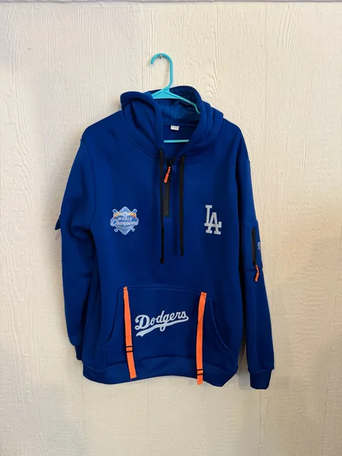 Los Angeles Dodgers MLB Hoodie Size L Blue World Champions