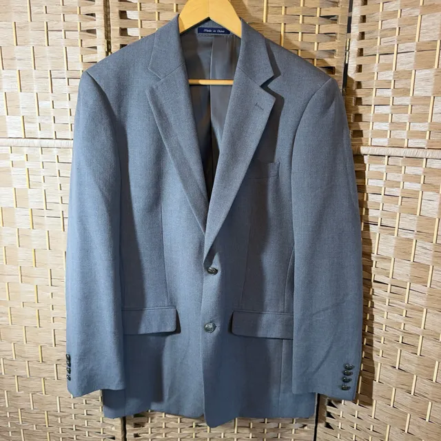 Alan Flusser Gray Blazer Sport Coat Jacket Size Unknown
