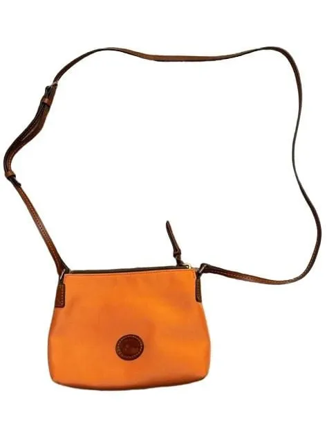Dooney & Bourke Nylon Crossbody Bag in peach / coral hue. Retail: $159