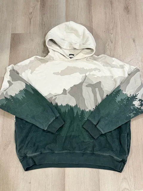 Abercrombie & Fitch Oversized Mountain Forest Hoodie Size XL