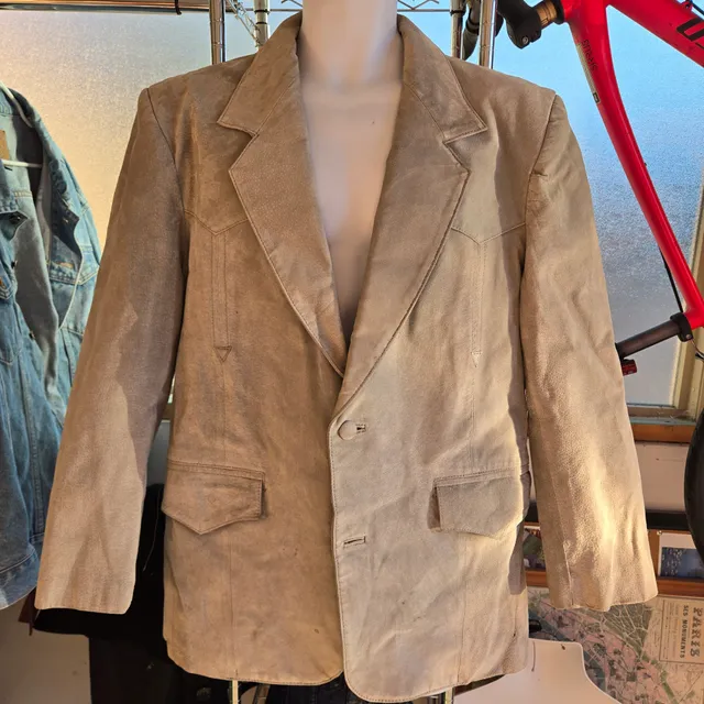 Pioneer Wear Western Suede Blazer Jacket Tan