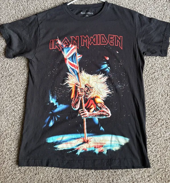 Iron Maiden T-Shirt Size S Black Band Graphic Tee
