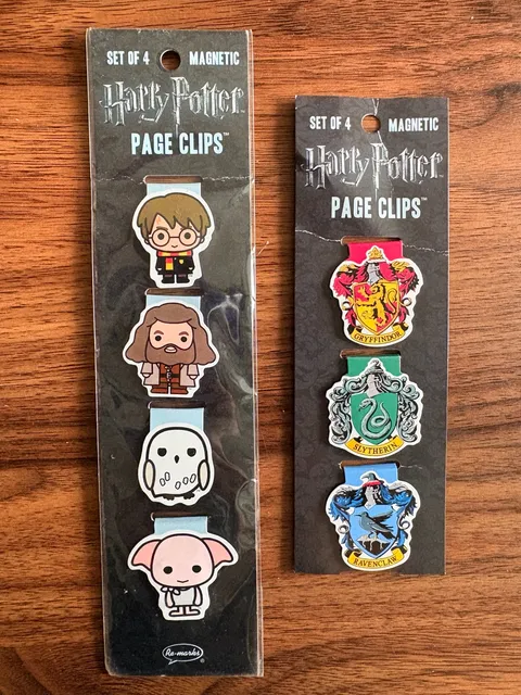 Harry Potter Re-marks Magnetic Page Clips Lot Of 2 Sets