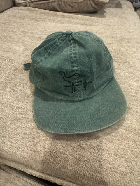 Camel Cigarettes Vintage Embroidered Logo Green Baseball Hat