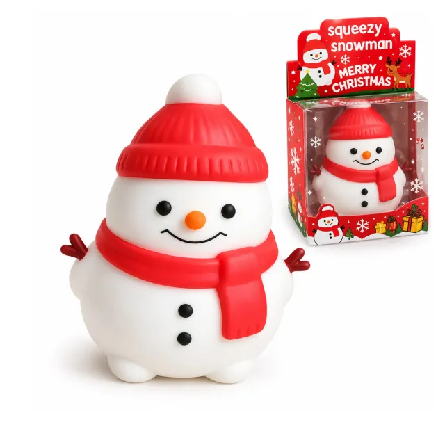 Squeezy Snowman Merry Christmas Squeeze Toy