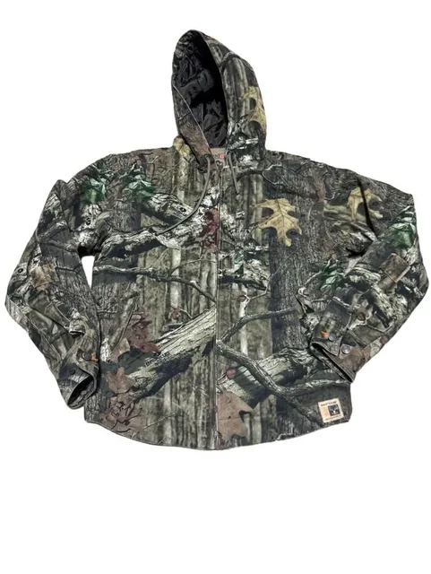 RedHead Silent Hide Hooded Jacket Size S Camo Mossy Oak Break-Up