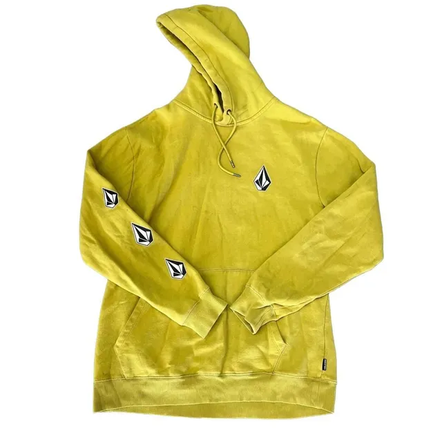 Volcom Stone Logo Yellow Hoodie