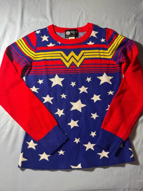 DC Comics Wonder Woman Ugly Christmas Sweater