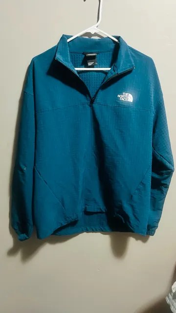 The North Face FlashDry Pullover Jacket Size M Blue. Pc156