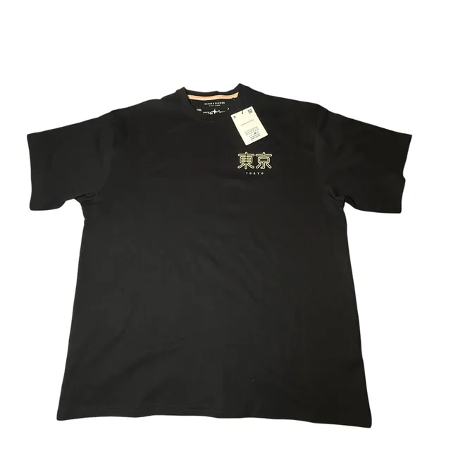 New with Tags Denim & Flower Tokyo T-Shirt Size XL Black Graphic Tee