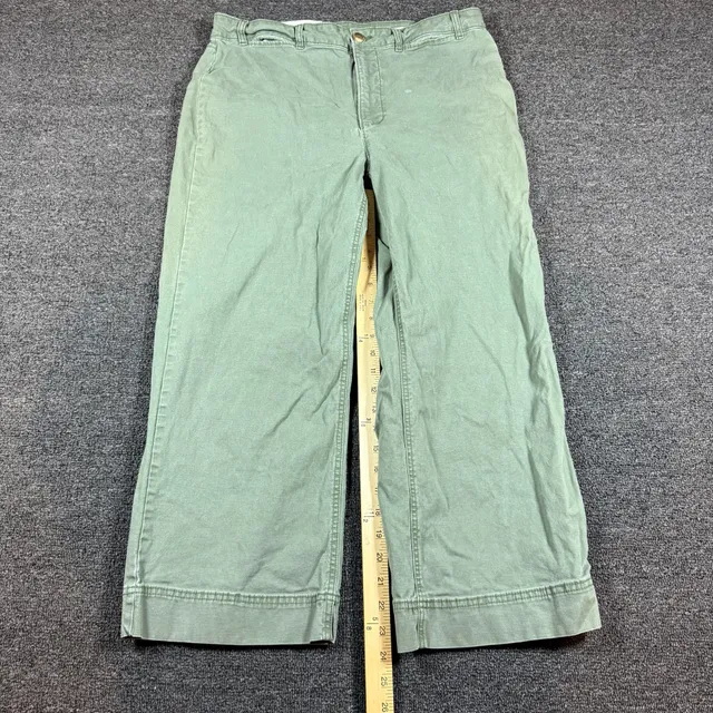 Old Navy Pants Size 14 Green High Rise Wide Leg