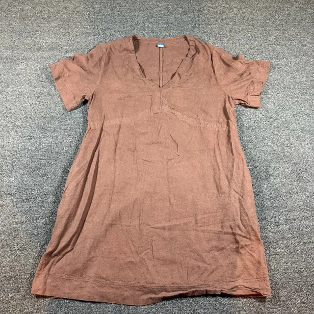 Old Navy Brown V-Neck Tunic Top Size L
