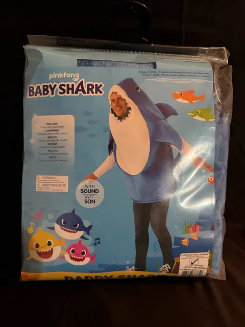 Pinkfong Daddy Shark Costume With Sound Standard Size
