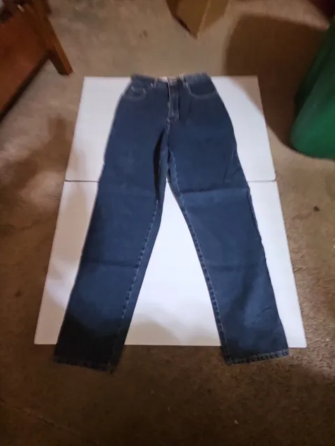 L.A. Blues Classic Sz Jeans 12 Tall Blue Denim Straight Leg High Rise