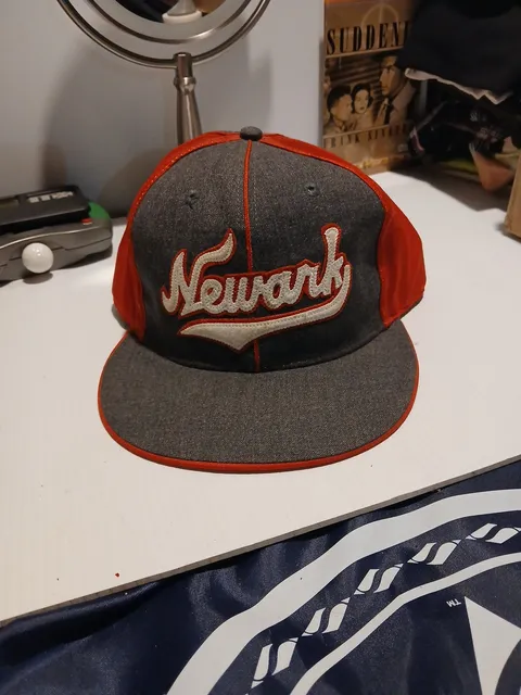 Headgear Newark Eagles Hat Size 8 Gray Red Wool Baseball Cap