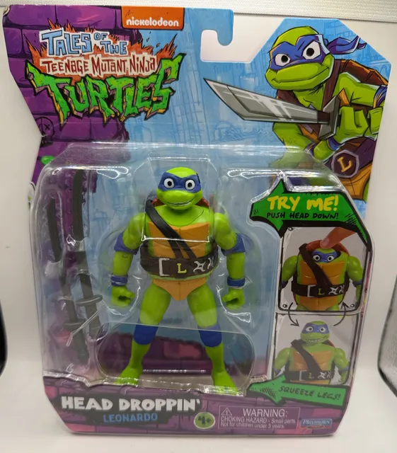 Playmates Toys Tales of the TMNT Head Droppin Leonardo Action Figure