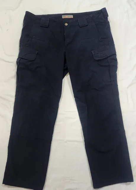 5.11 Tactical Cargo Pants Size 16 regular Navy Blue Straight Fit