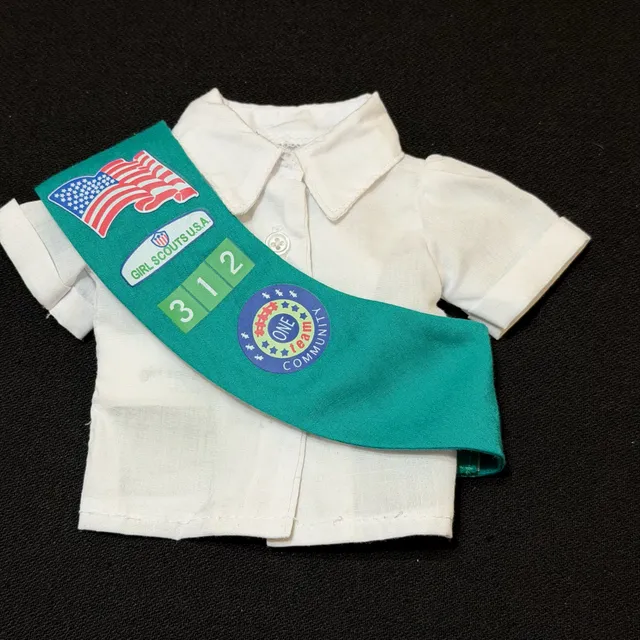 18” Doll Girl Scouts Shirt & Sash Uniform Outfit 18 Inch