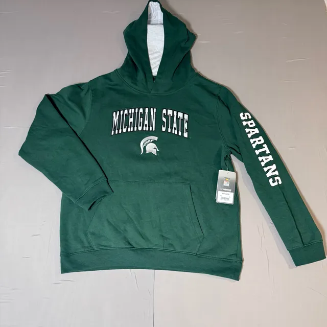 Colosseum Michigan State Spartans Hoodie Youth Size XL Green Pullover