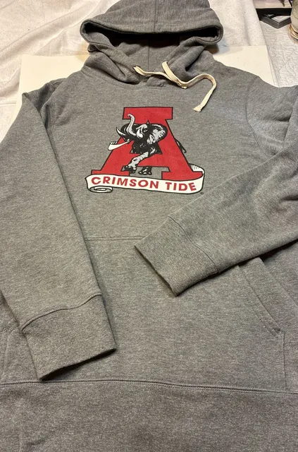 Homefield Alabama Crimson Tide Hoodie Size Large Gray