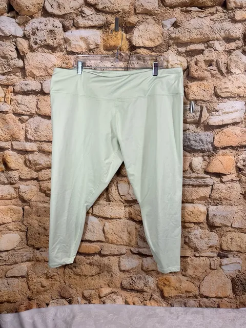 Zelos Leggings Size 3X Light Green Athletic Yoga Pants