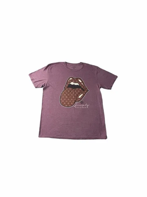 Simply Southern Womens TShirt Medium Red Kiss Logo