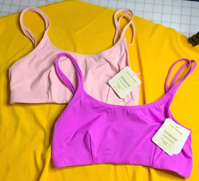 NWT Fabletics Low Impact Cross-Back Bra Lot Women’s Size S Pink Purple