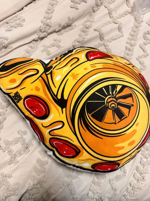 Eat Sleep Race Turbo Pizza Plush Pillow Car Decor