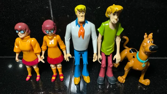 Vintage Scooby-Doo Action Figures Mystery Gang Lot of 5 Hanna-Barbera 2001