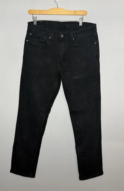 Levi's 511 Slim Jeans 34x32 Black Denim
