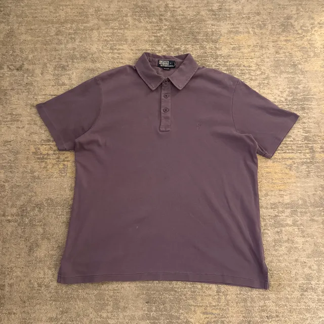 Vintage 90s Polo by Ralph Lauren Polo Shirt Size L Purple Cotton