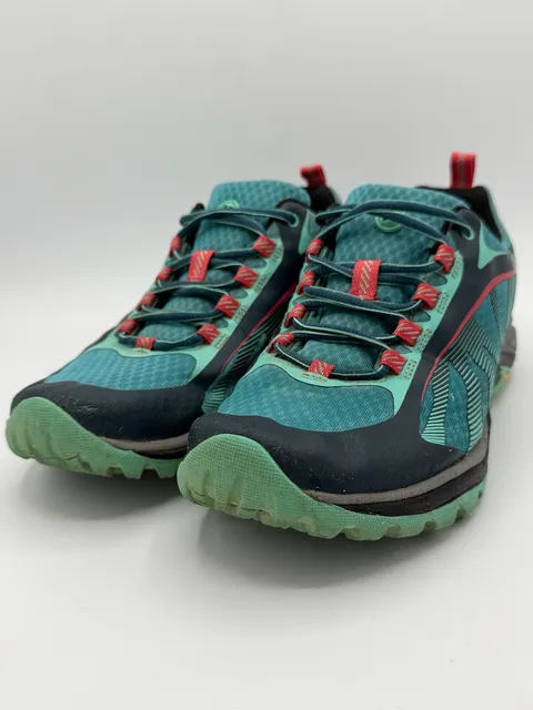 Merrell Siren Edge J35514 Womens 7.5 Blue Teal Vibram Hiking Trail Shoes