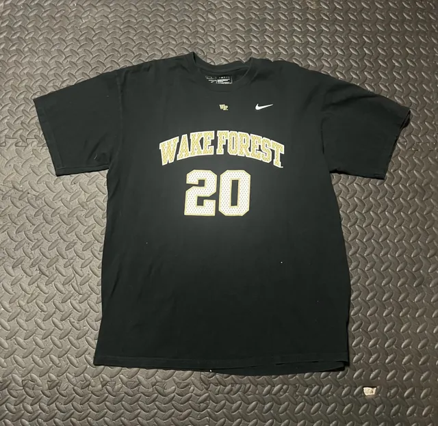 Nike Wake Forest Demon Deacons #20 T-Shirt Size L Black