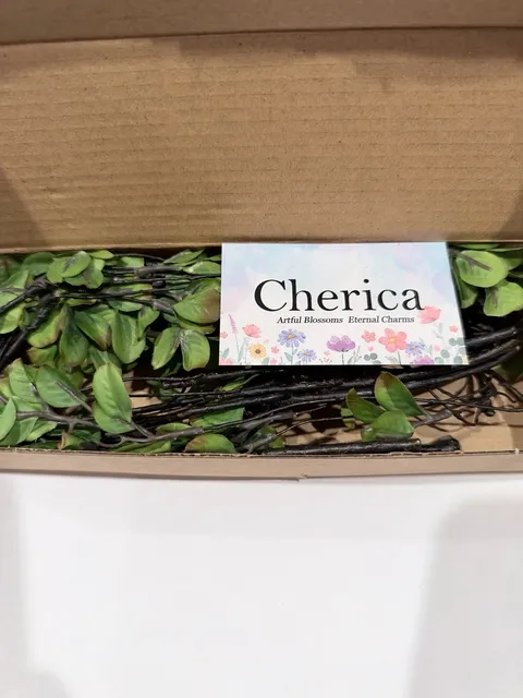 Cherica Artificial Green Leaves Branches