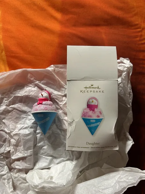 Hallmark Keepsake 2012 Daughter Snow Cone Snowman Christmas Ornament