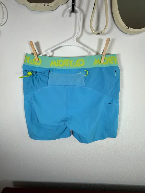 Outdoor Voices x Mickey & Co. Shorts Size XL Blue Mickey Snacks