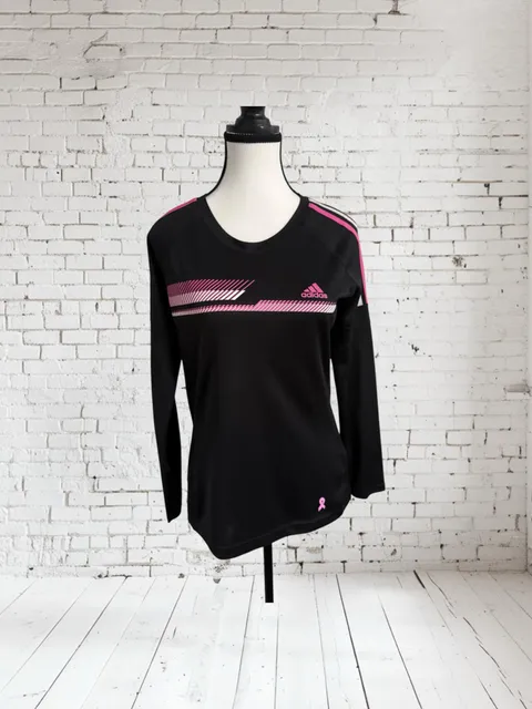 Adidas Climalite Breast Cancer Awareness Long Sleeve Shirt Size M