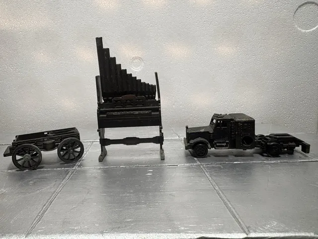 Lot of 3 Vintage Die Cast Metal Pencil Sharpeners Organ Wagon Semi Truck