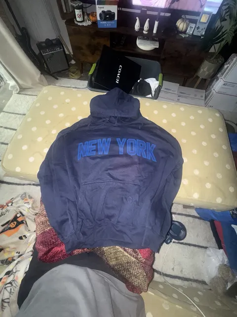 K.O.A.H. Apparel New York Hoodie Navy Blue Size XL