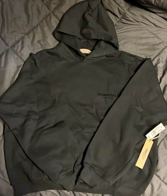 Fear of God Essentials Hoodie XLG Size Black