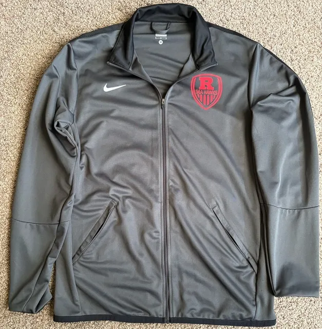 Nike Sea Hawks Full-Zip Jacket Size M Anthracite Grey NCAA