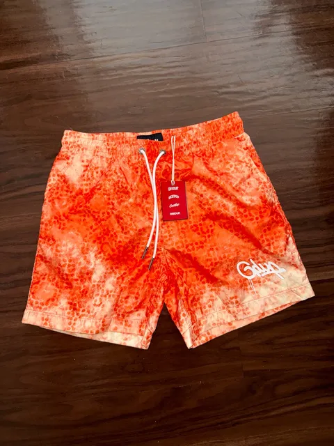 Geedup Orange Swim Shorts New With Tags