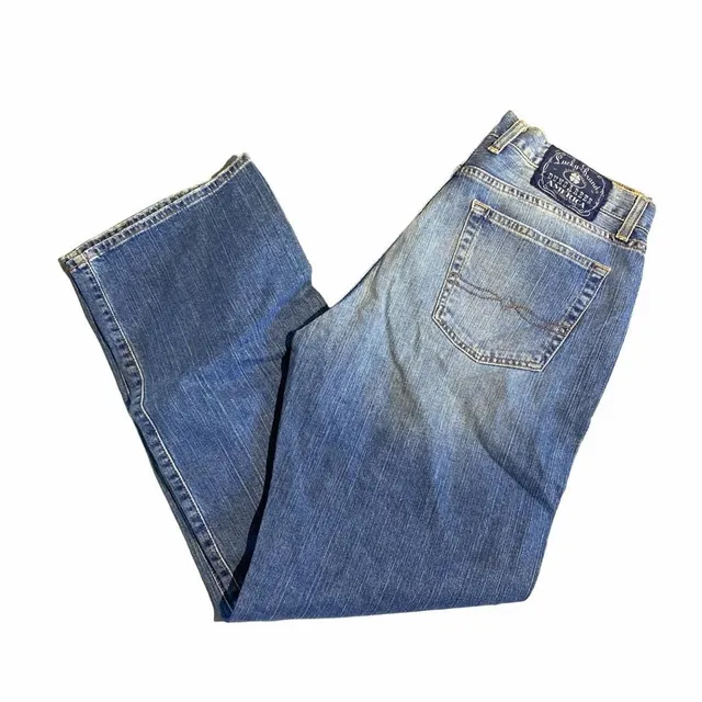 Lucky Brand Classic Fit Dungarees Jeans Size 34 Blue Straight Leg