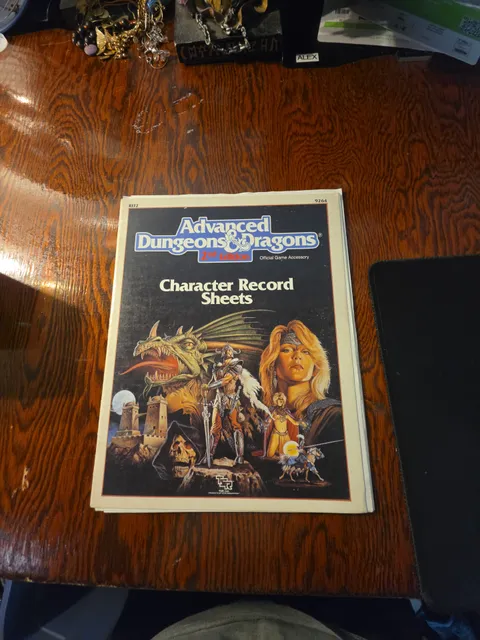 TSR Advanced Dungeons & Dragons 2nd Edition Character Record Sheets