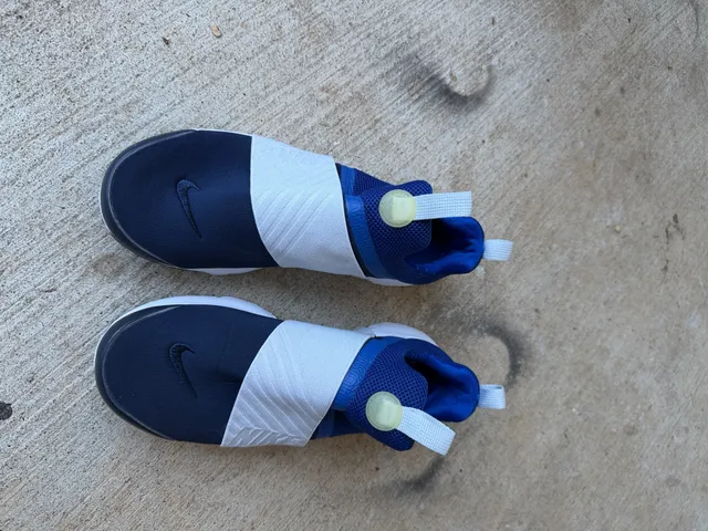 Nike Presto Extreme Size 7Y Blue White Slip On Sneakers