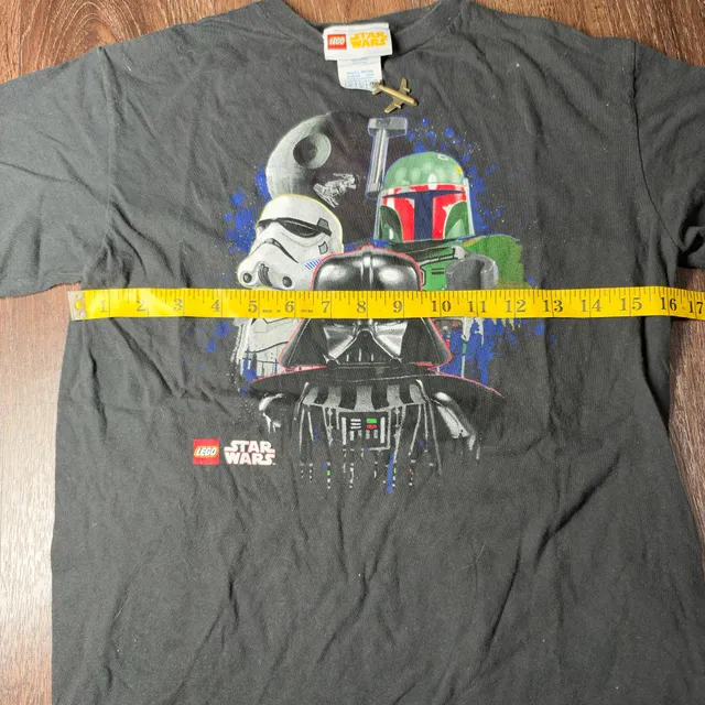 Vintage LEGO Star Wars Graphic T-Shirt Youth Size M Black