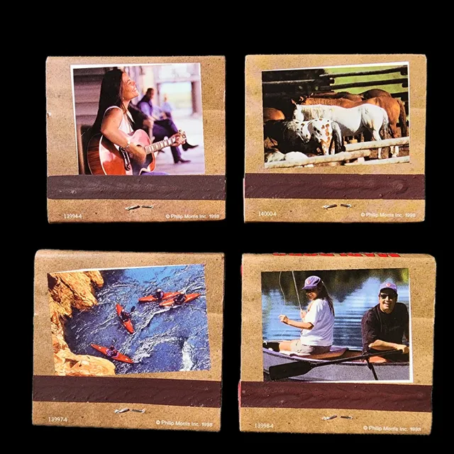 Vintage 1998 Marlboro Unlimited Matchbook Set Of 4 Unstruck